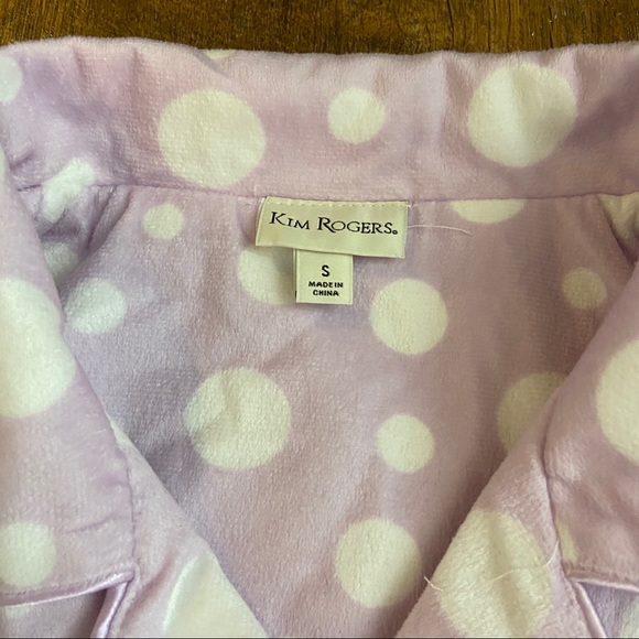 Super Soft Kim Rogers Purple Pajama Set - Picture 2 of 3